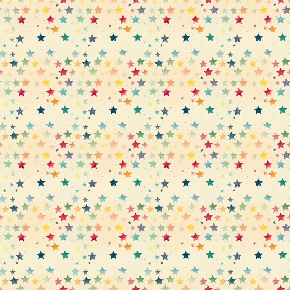 Soft Pastel Multicolor Stars Subtle Speckled Background Decorative