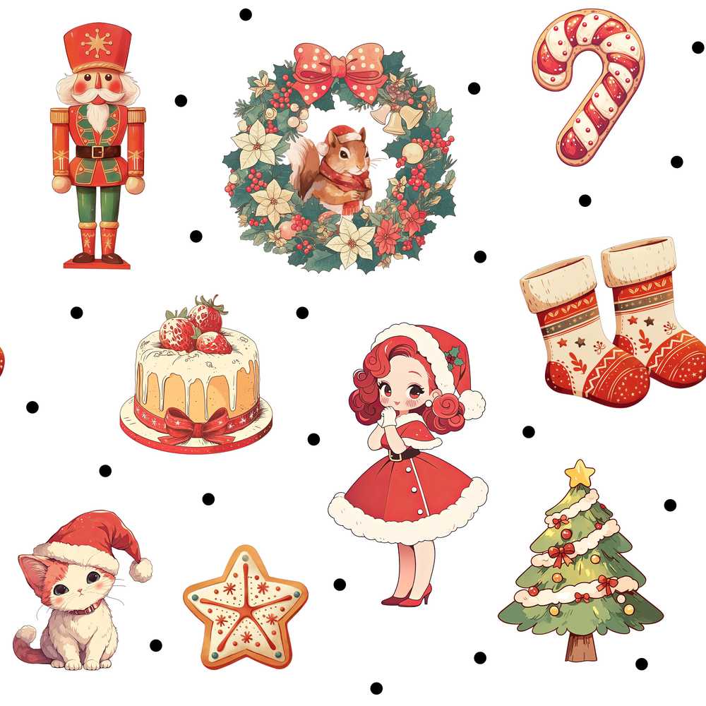 Cute Nutcracker Wreath Squirrel Cake Christmas Festive Holiday
