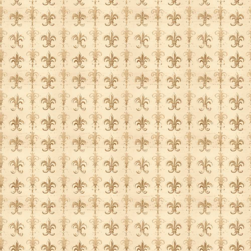 Vintage Fleur De Lis Damask Pattern Light Antique Background