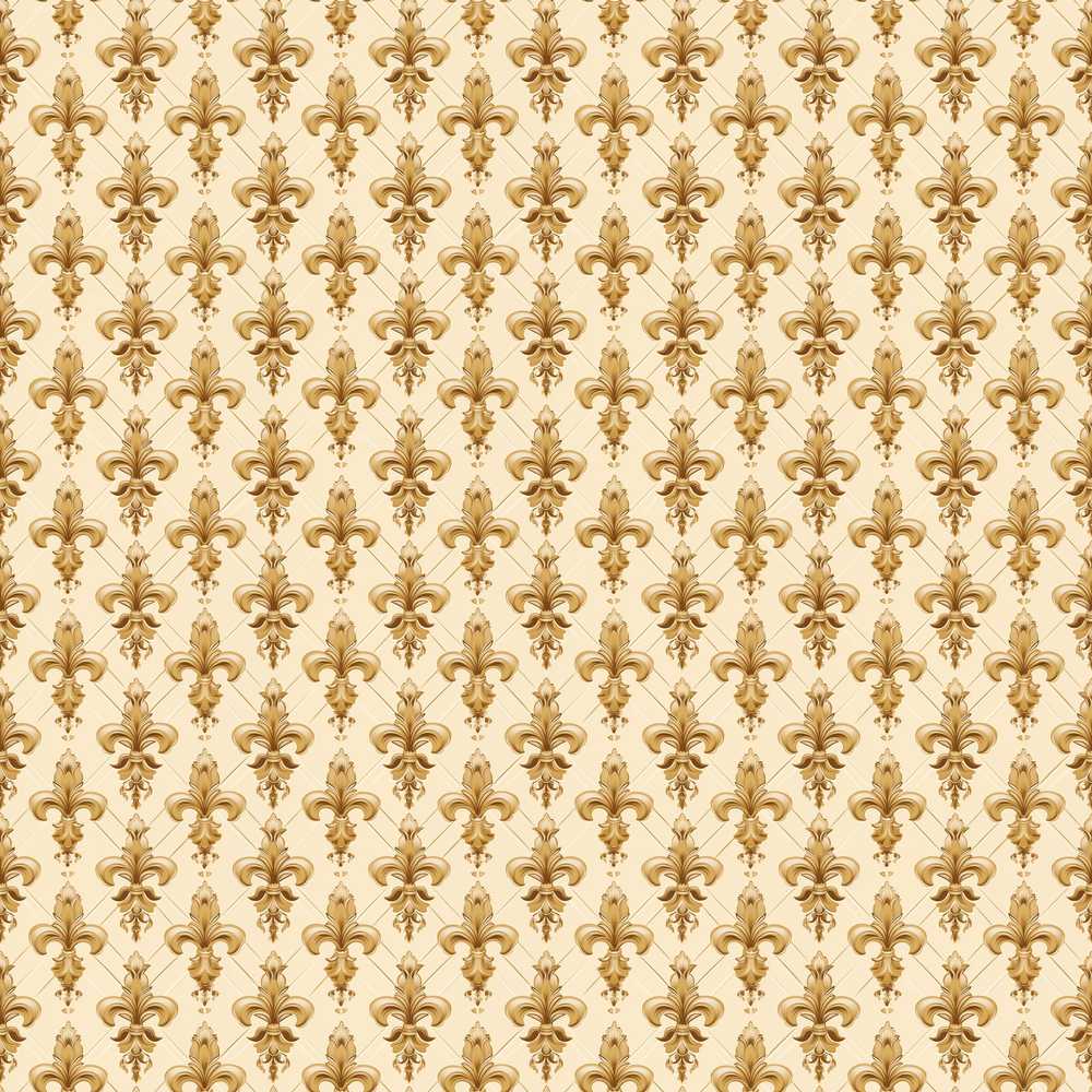 Luxury Gold Fleur De Lis Repeating Pattern Elegant
