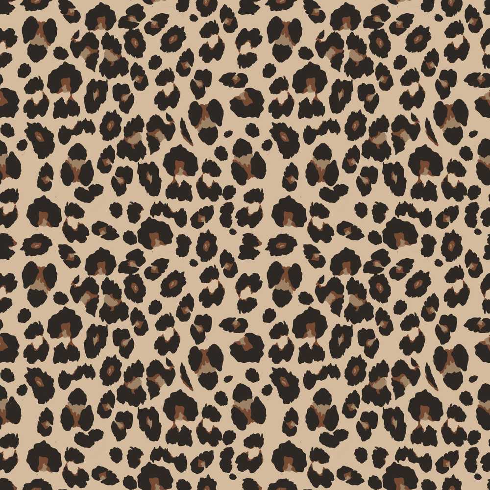 Classic Leopard Print Beige Brown Spots v2 Decorative