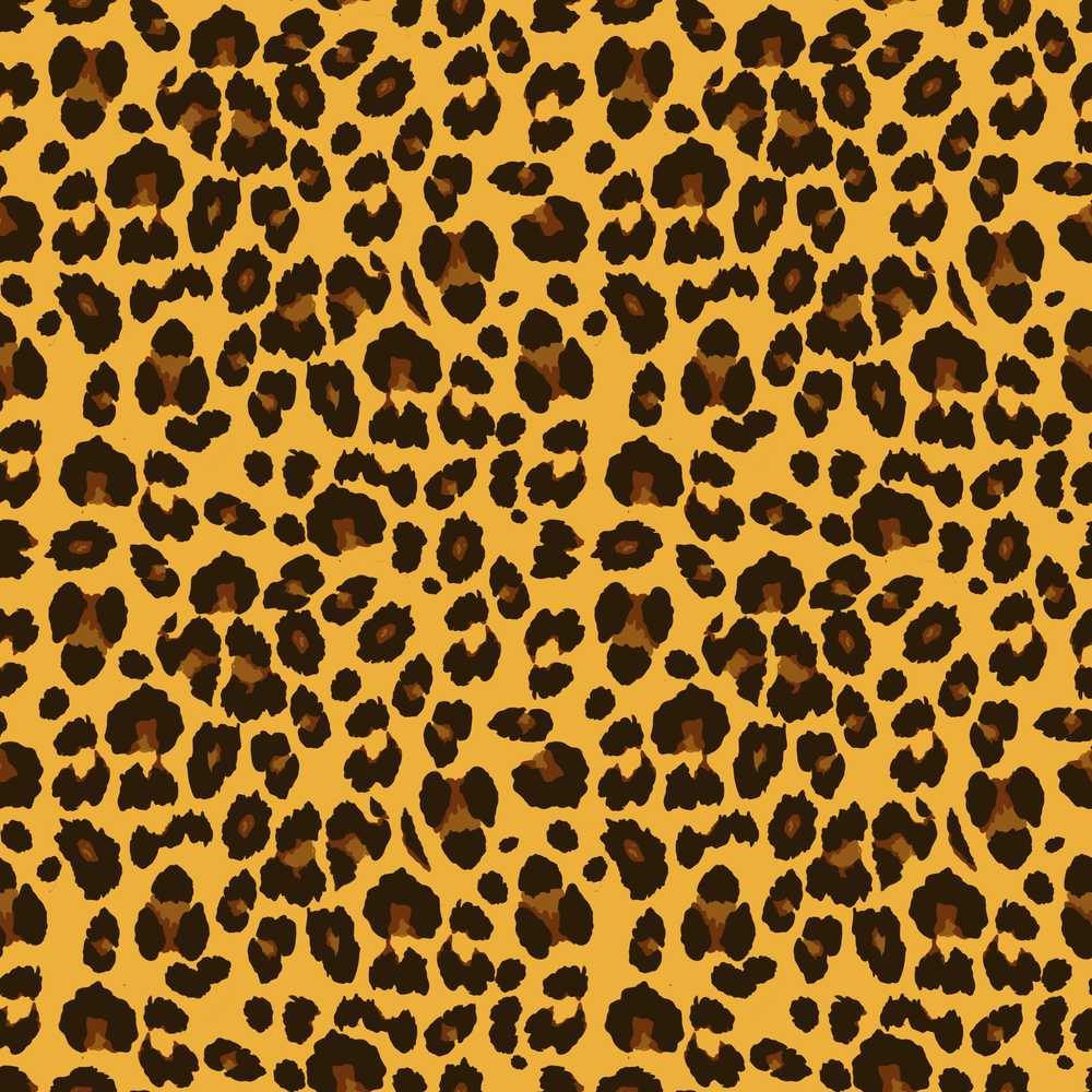 Classic Leopard Animal Print Golden Brown Style Illustration