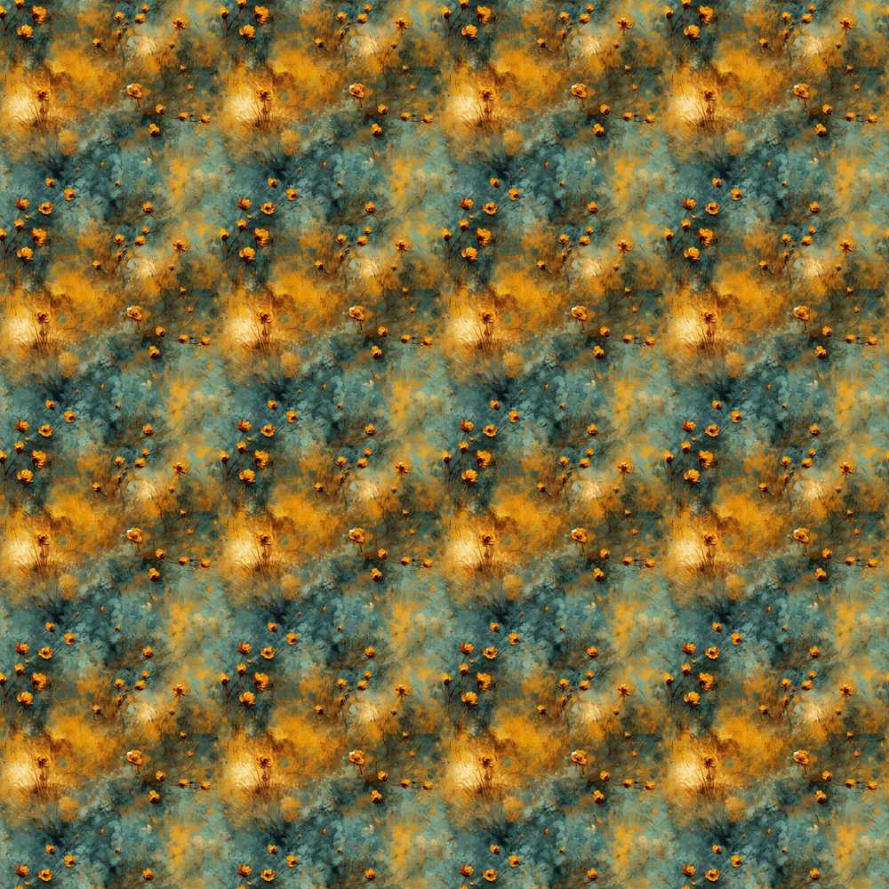 Abstract Floral Grunge Texture Artistic Vintage Background Wildflower Pattern