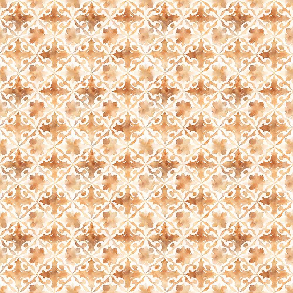 Soft Watercolor Floral Tile Light Elegant Vintage Wildflower Pattern