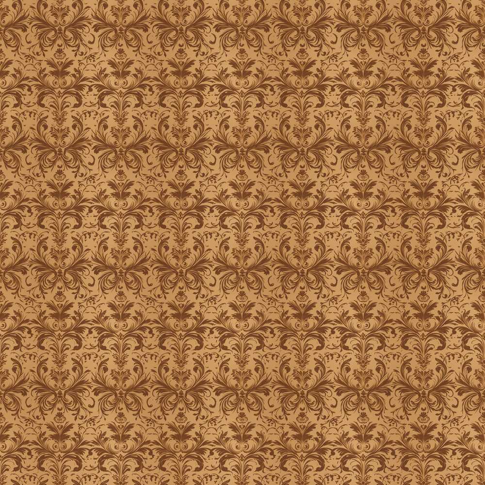 Classic Brown Damask Ornamental Vintage Luxury Decorative Repeat