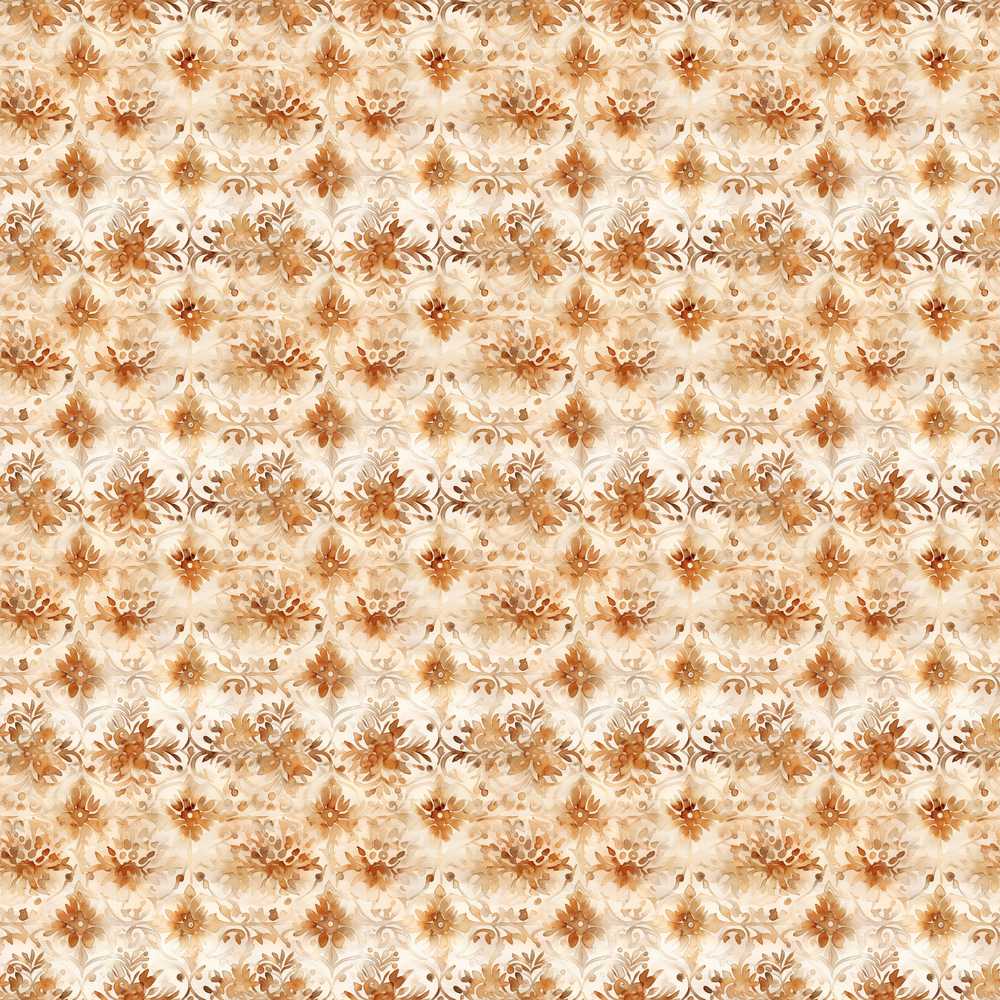 Soft Beige Watercolor Floral Elegant Vintage Botanical Wildflower Pattern