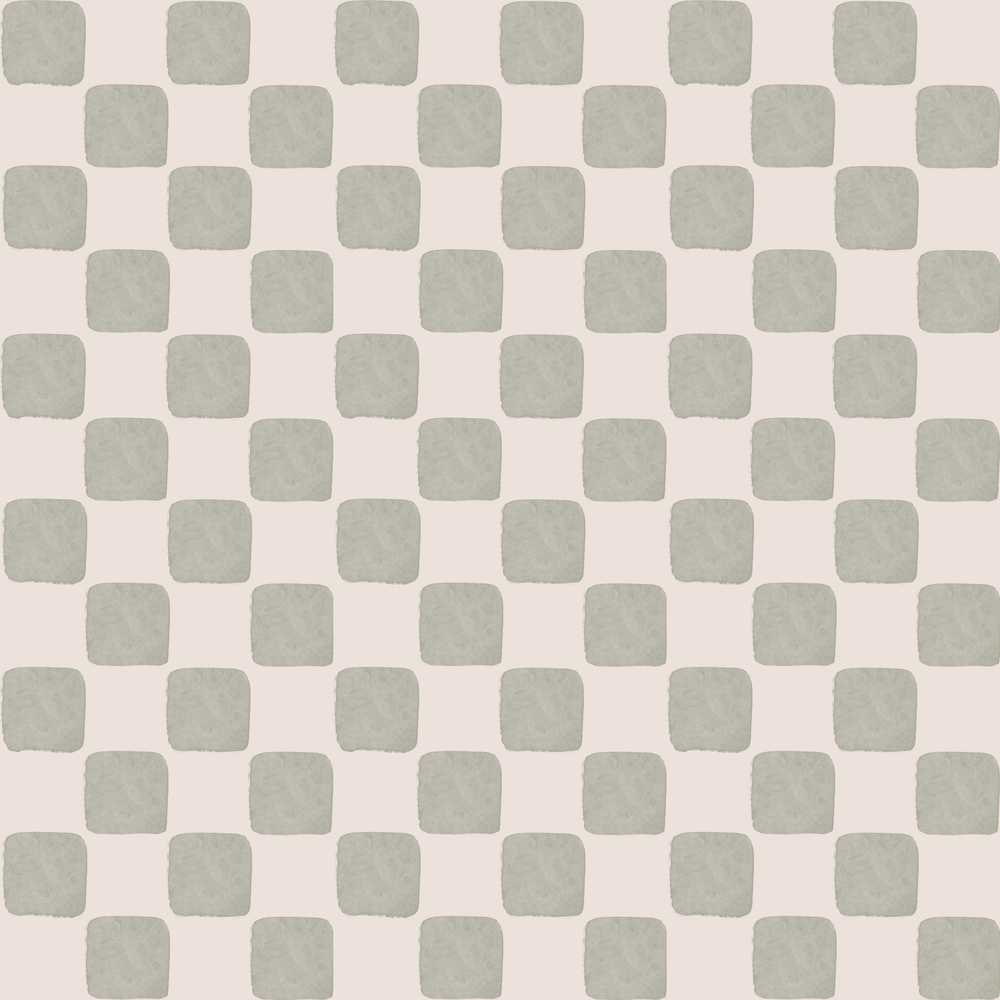 Minimal Sage Square Check Soft Neutral Geometric Repeat