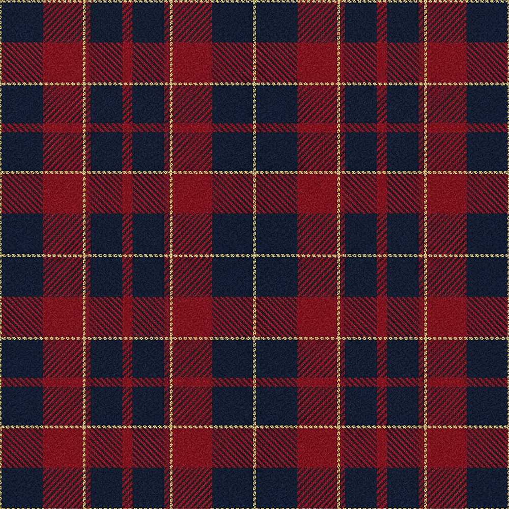 Red Navy Traditional Tartan Plaid Texture Art Pattern