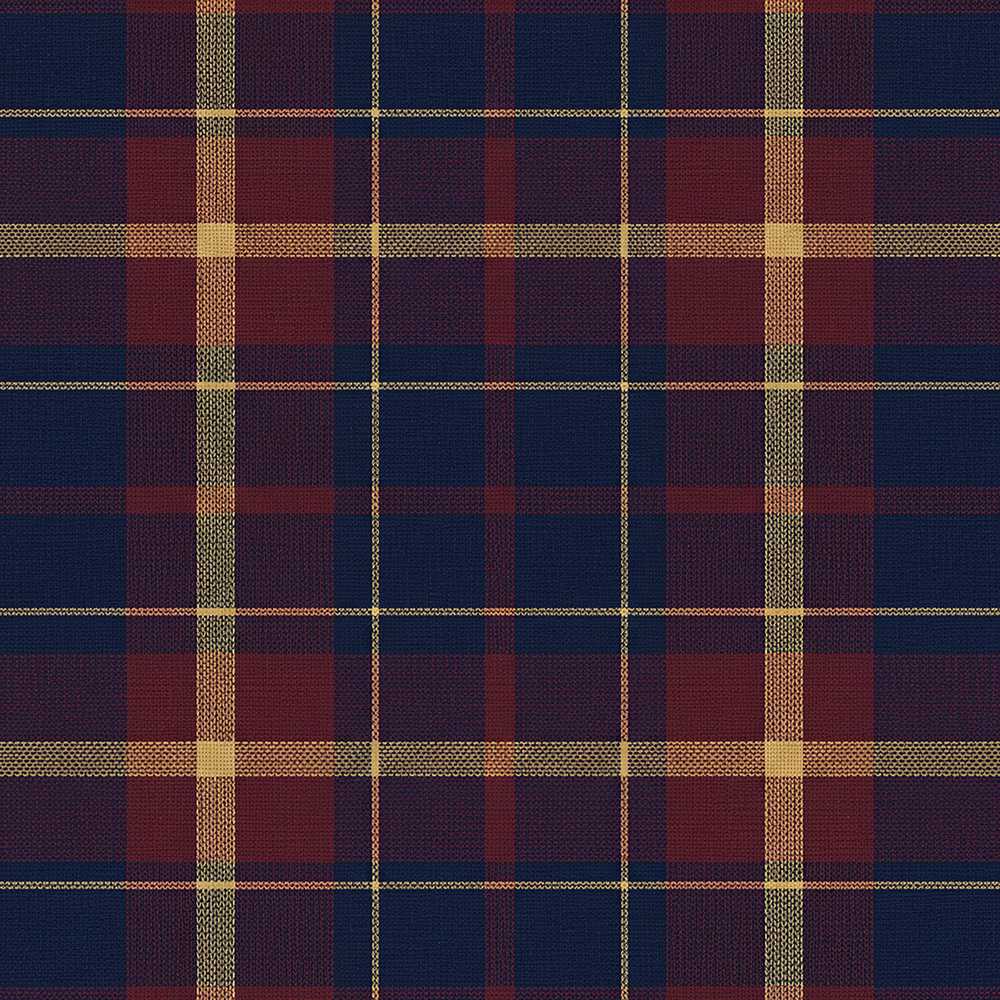Rich Red Navy Gold Classic Tartan Plaid Texture