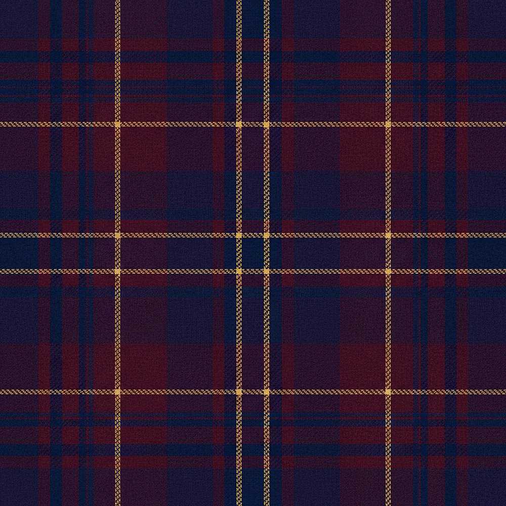 Burgundy Navy Gold Heritage Tartan Plaid Texture Art