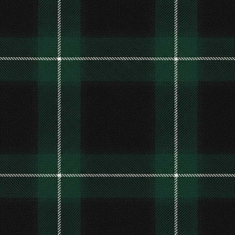 Dark Green Black Classic Tartan Plaid Decorative Repeat
