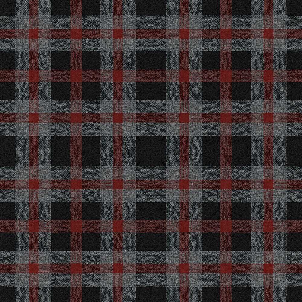 Red Grey Black Rustic Tartan Plaid Decorative Repeat