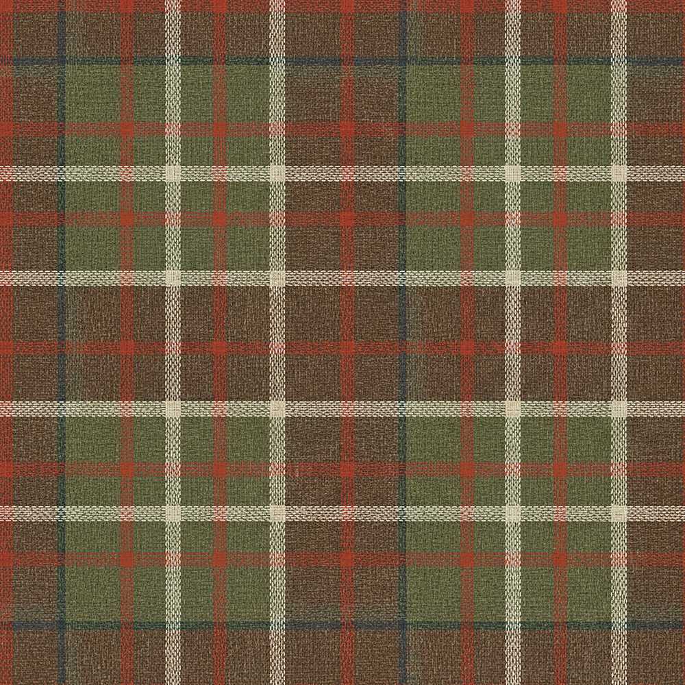 Earth Tone Brown Green Vintage Tartan Plaid Cosmic