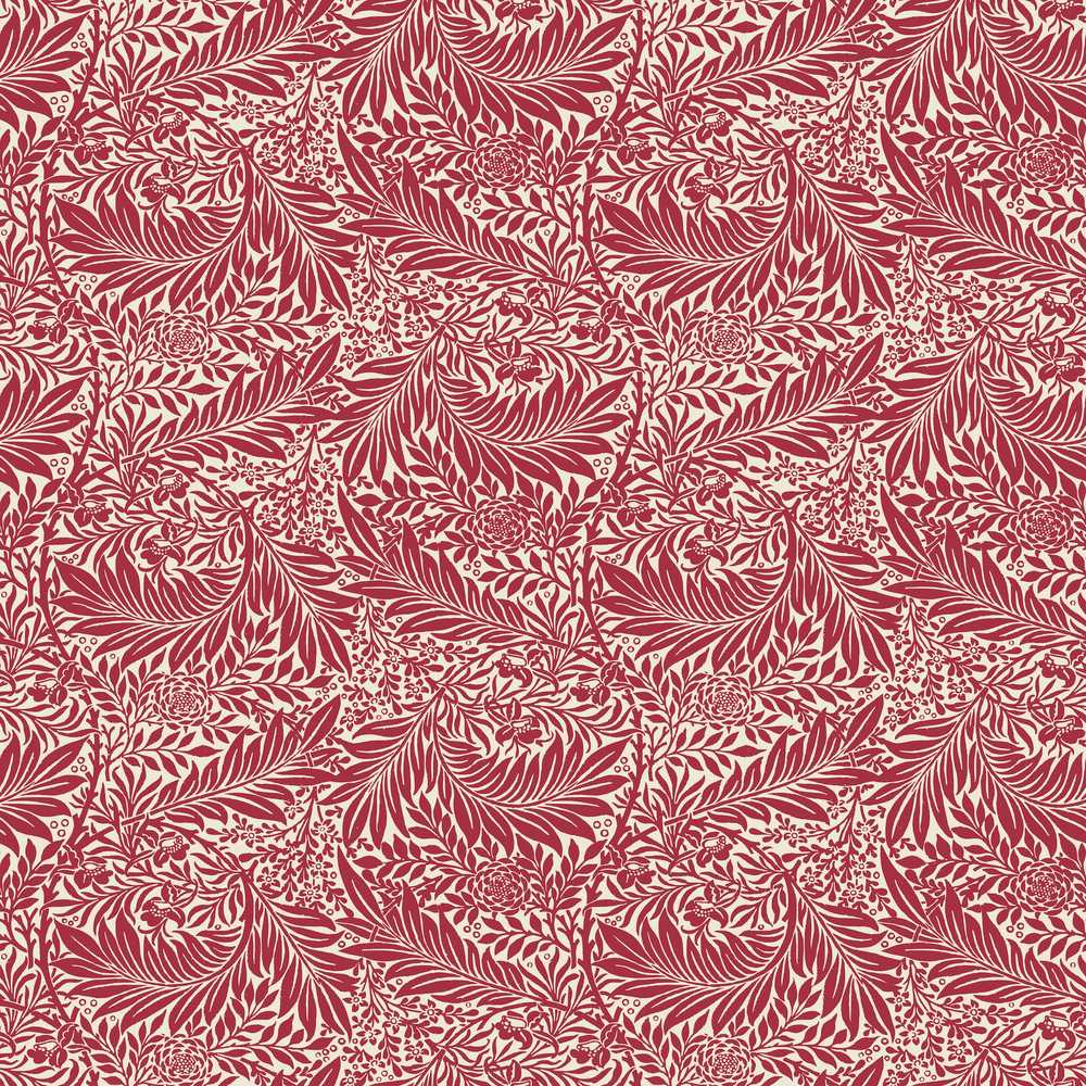 Elegant Red Botanical Floral Classic Wildflower Pattern