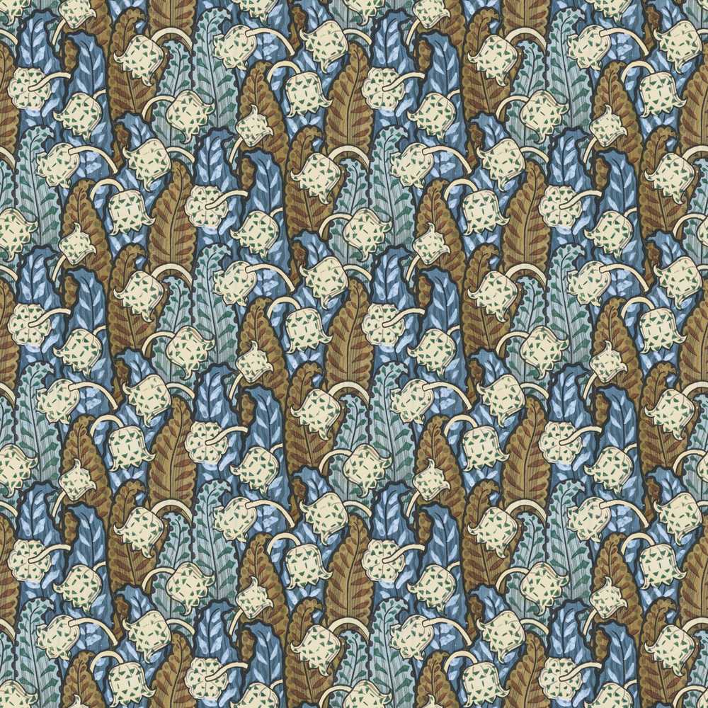 Art Nouveau Lily Bell Floral Wildflower Pattern Botanical