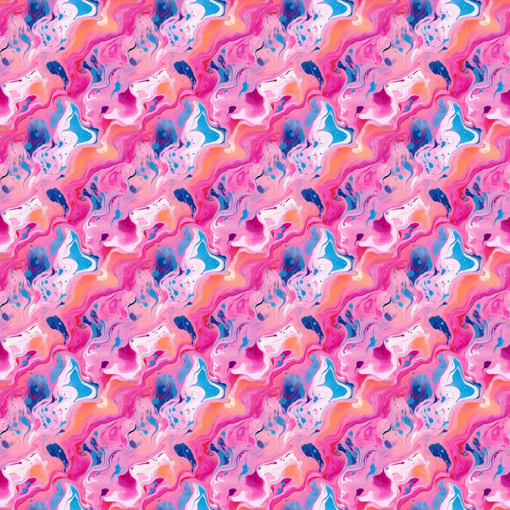 Vibrant Pink Blue Abstract Fluid Marble Art Texture