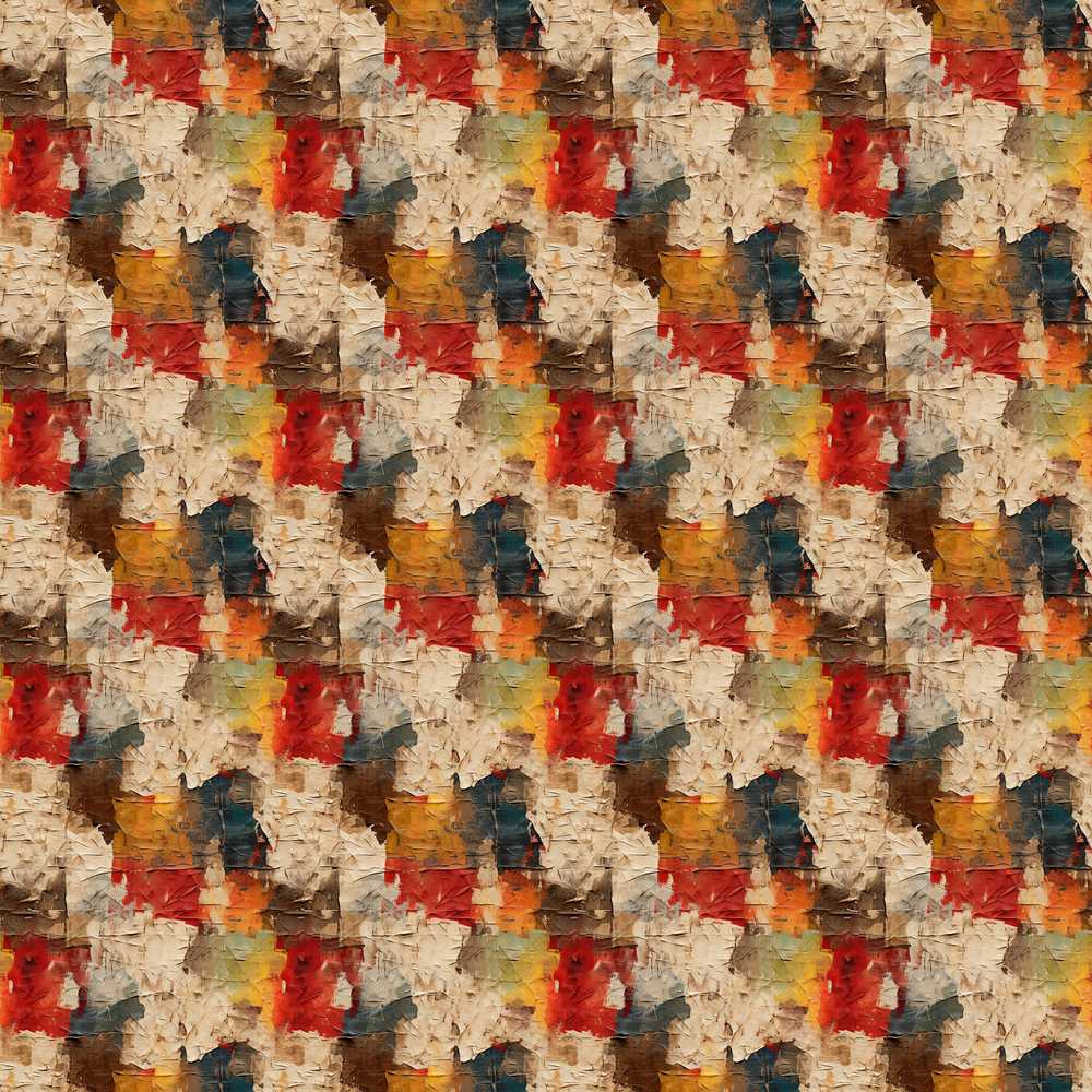 Abstract Textured Paint Brush Pattern in Warm Tones