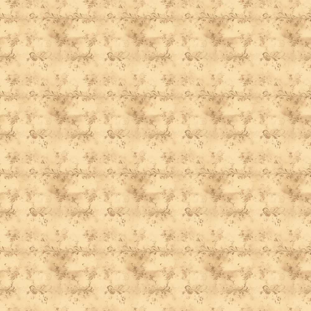 Elegant Vintage Floral Scroll Pattern on Soft Beige Background