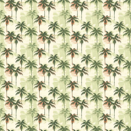 Abstract Palm Tree Grunge Artistic Coastal Illustration Pattern