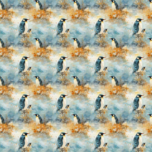 Abstract Penguin Birds Artistic Brush Style Modern Art