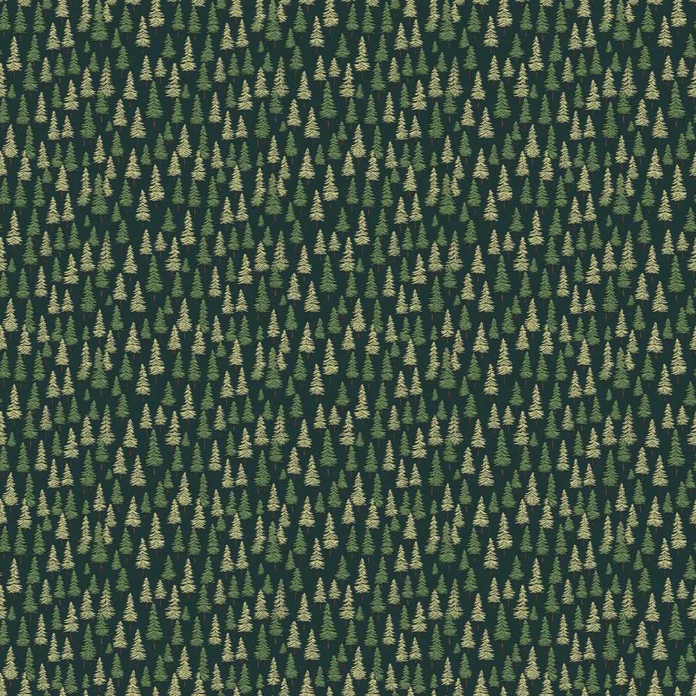Small Pine Tree Forest Scatter Dark Green Woodland