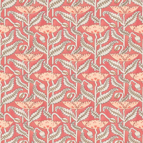 Art Nouveau Floral Pattern with Stylized Leaves Wildflower Botanical