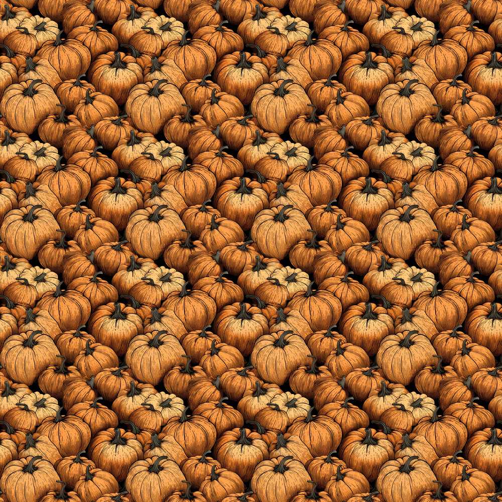 Rustic Harvest Pumpkins Cluster Dark Background Autumn Theme