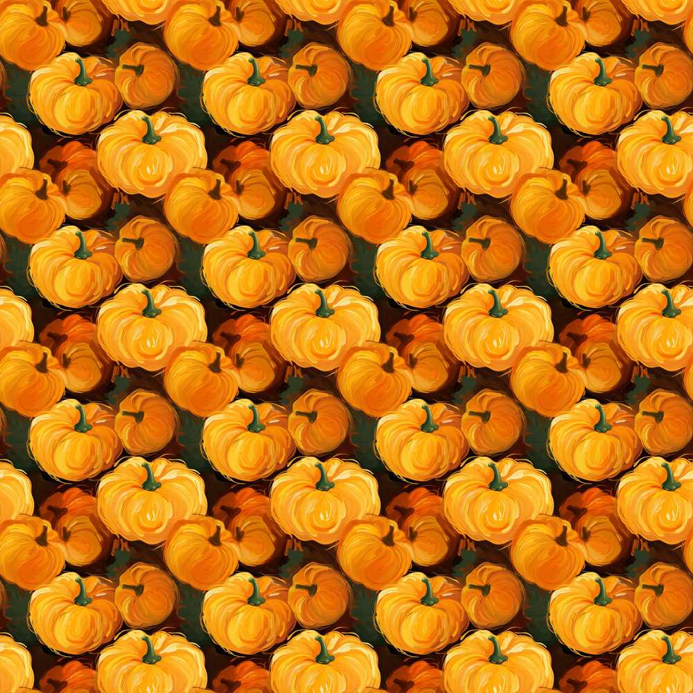 Painterly Pumpkin Harvest Rich Autumn Colors Background Spooky