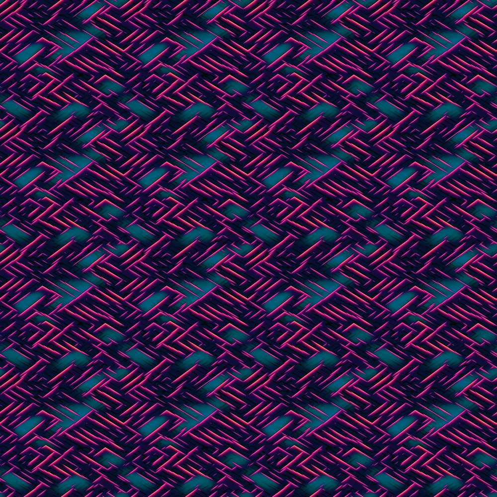 Abstract Neon Zigzag Texture Pattern Dark Background Futuristic Lines