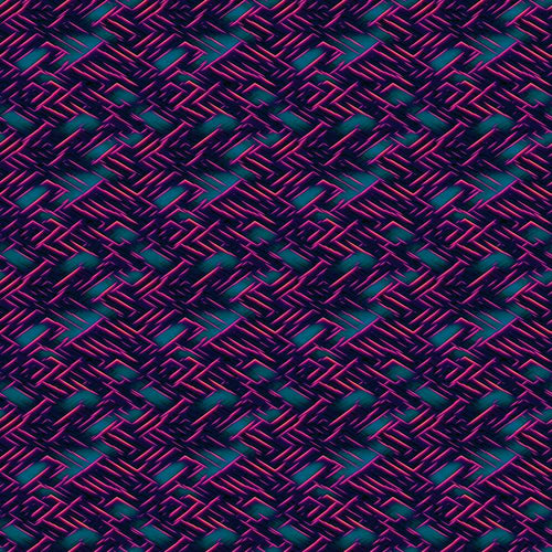 Abstract Neon Zigzag Texture Pattern Dark Background Futuristic Lines