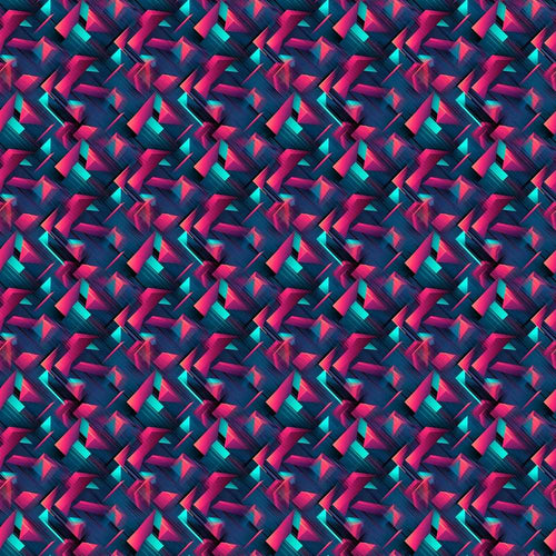 Abstract Neon Polygon Shapes Pattern Dynamic Geometric Art