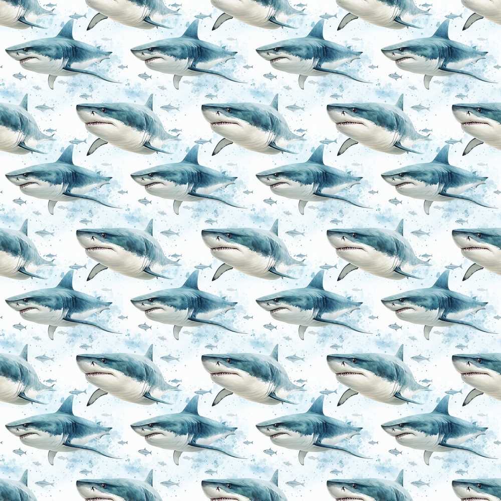 Blue Shark Underwater Ocean Light Sea Background Coastal