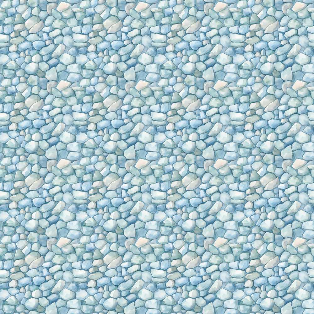 Light Blue Pebble Stone Soft Coastal Rock Texture