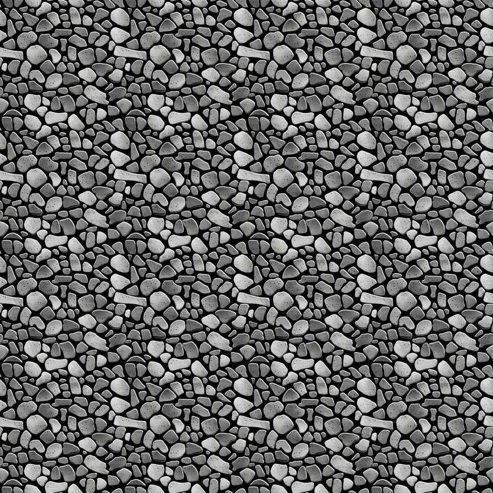 Black and Grey Pebble Stone Modern Rock Texture