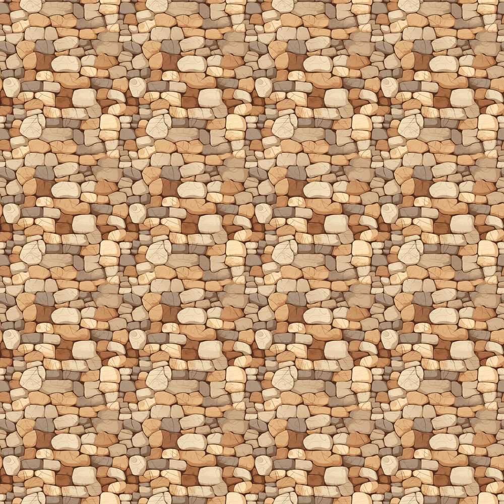 Warm Beige Stone Wall Rustic Natural Rock Texture